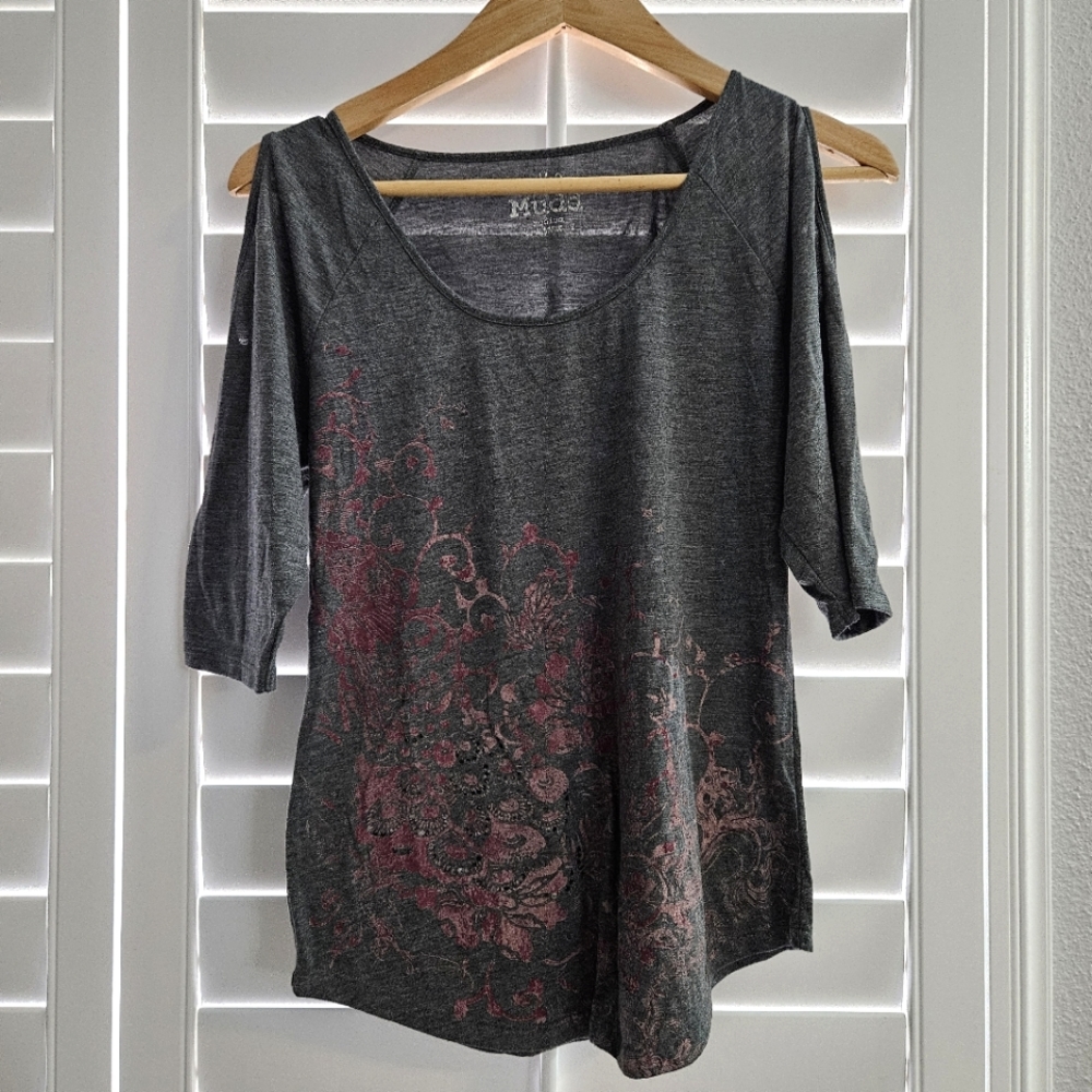 Mudd Cold Shoulder Top